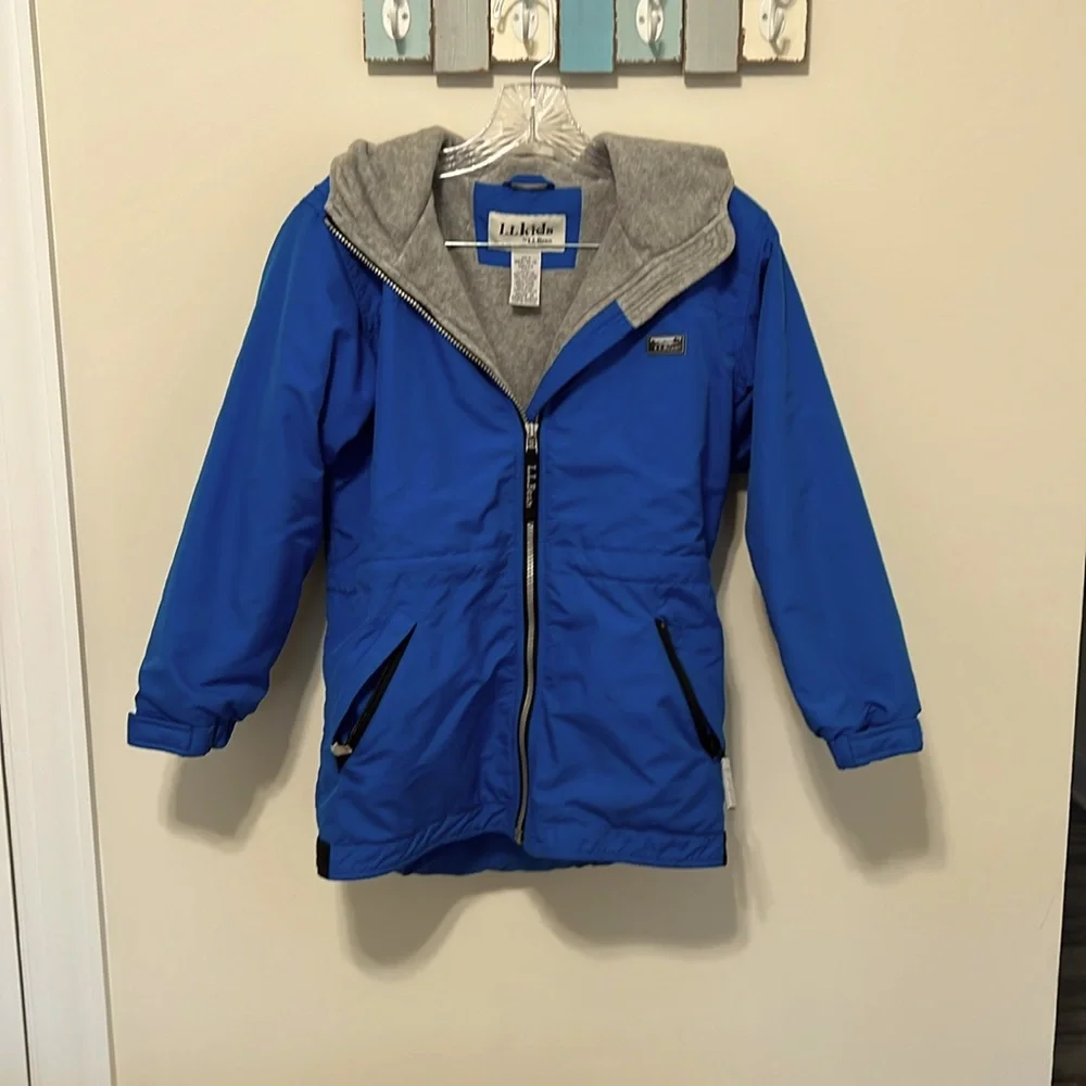 L.L. Bean (L.L. Kids) Girl’s Winter Coat with Fleece Lining / Size 10-12 / Blue